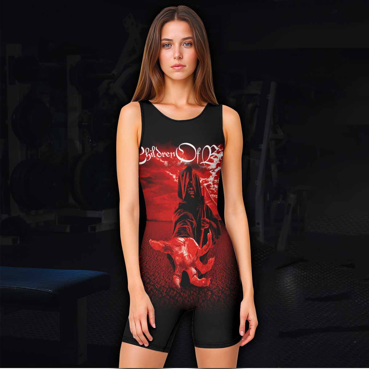 Children of Bodom Something Wild Wrestling Singlet - women's lifestyle view