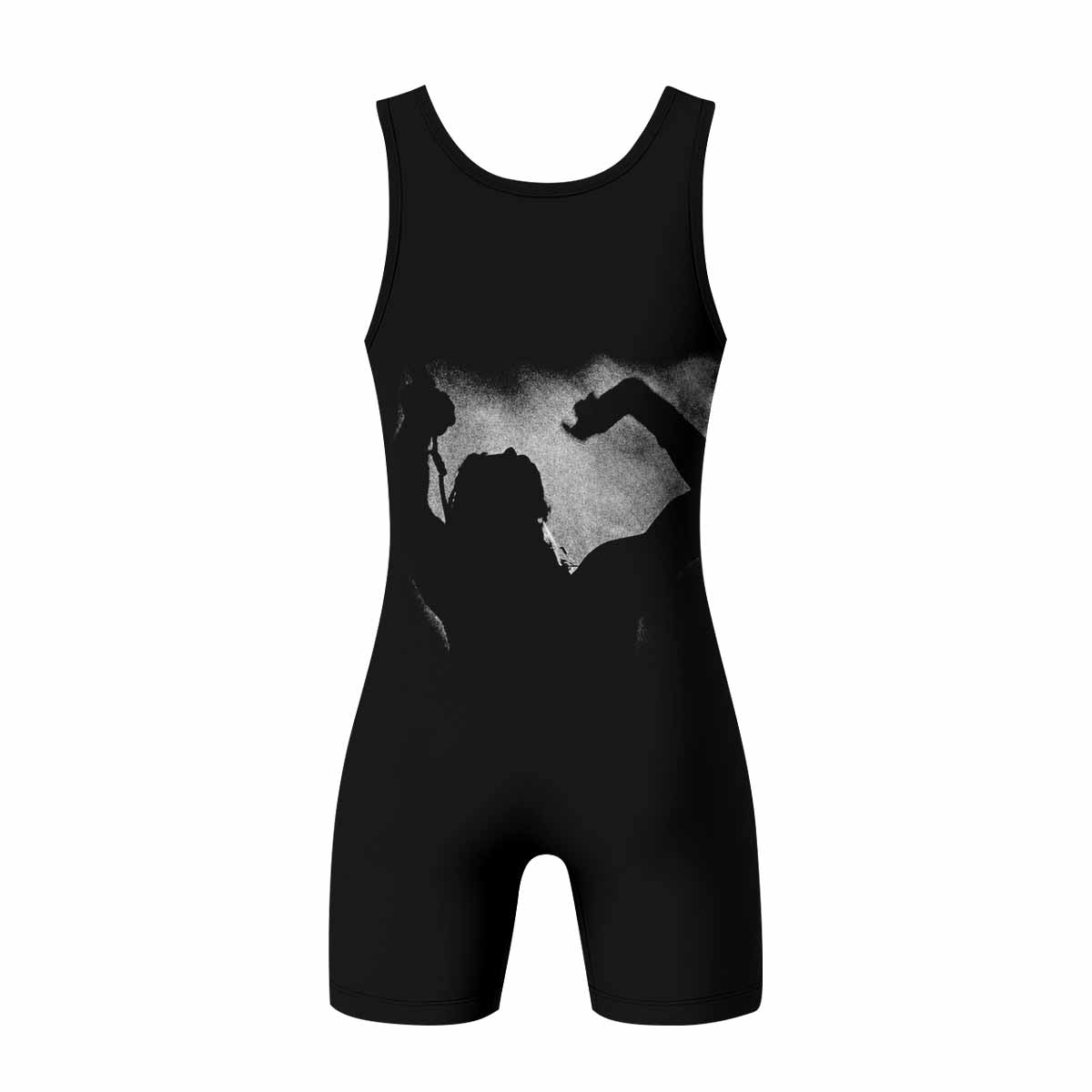 Cowboys from Hell Pantera Wrestling Singlet - back view mockup