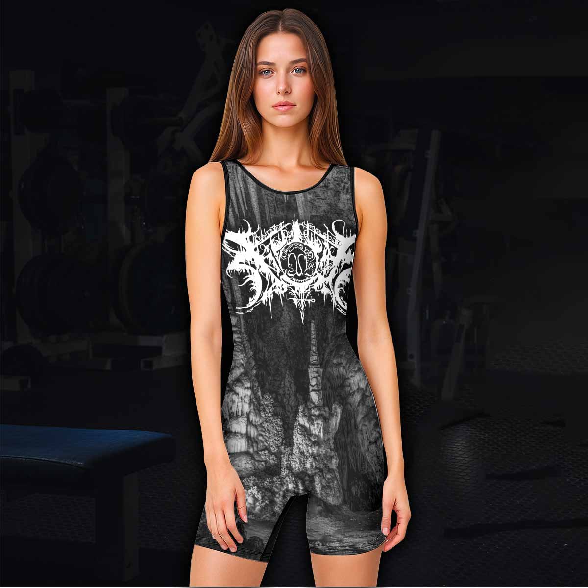 Xasthur Nocturnal Poisoning Wrestling Singlet - women's lifestyle view