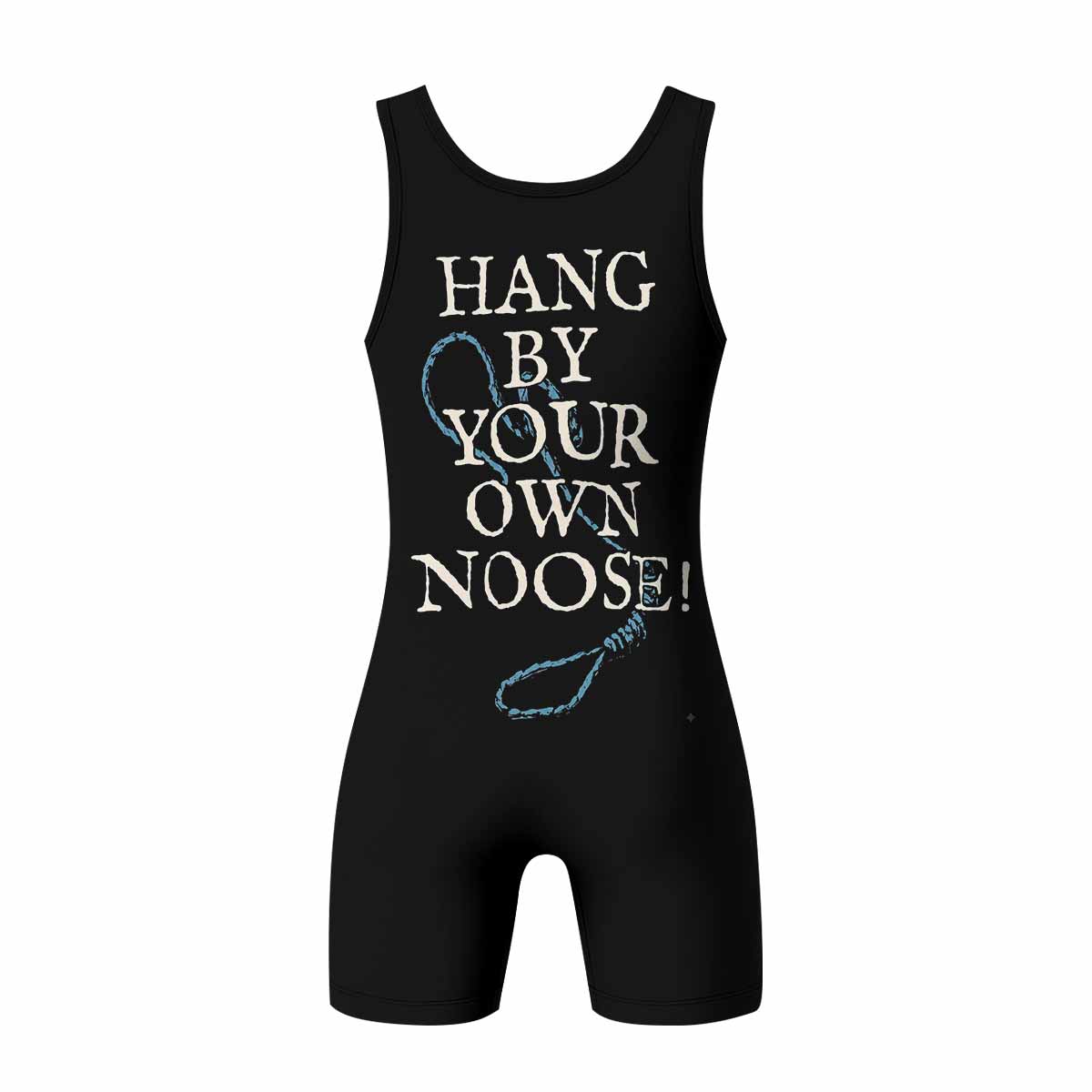 Leviathan A Silhouette in Splinters Wrestling Singlet - back view mockup