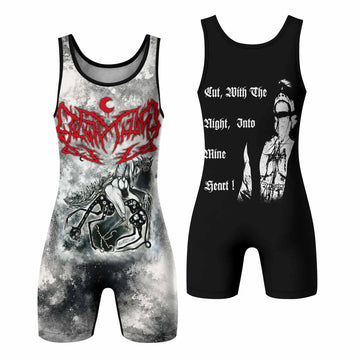 Leviathan Tentacles of Whorror Wrestling Singlet - front and back view