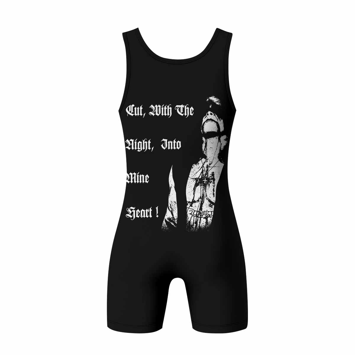 Leviathan Tentacles of Whorror Wrestling Singlet - back view mockup