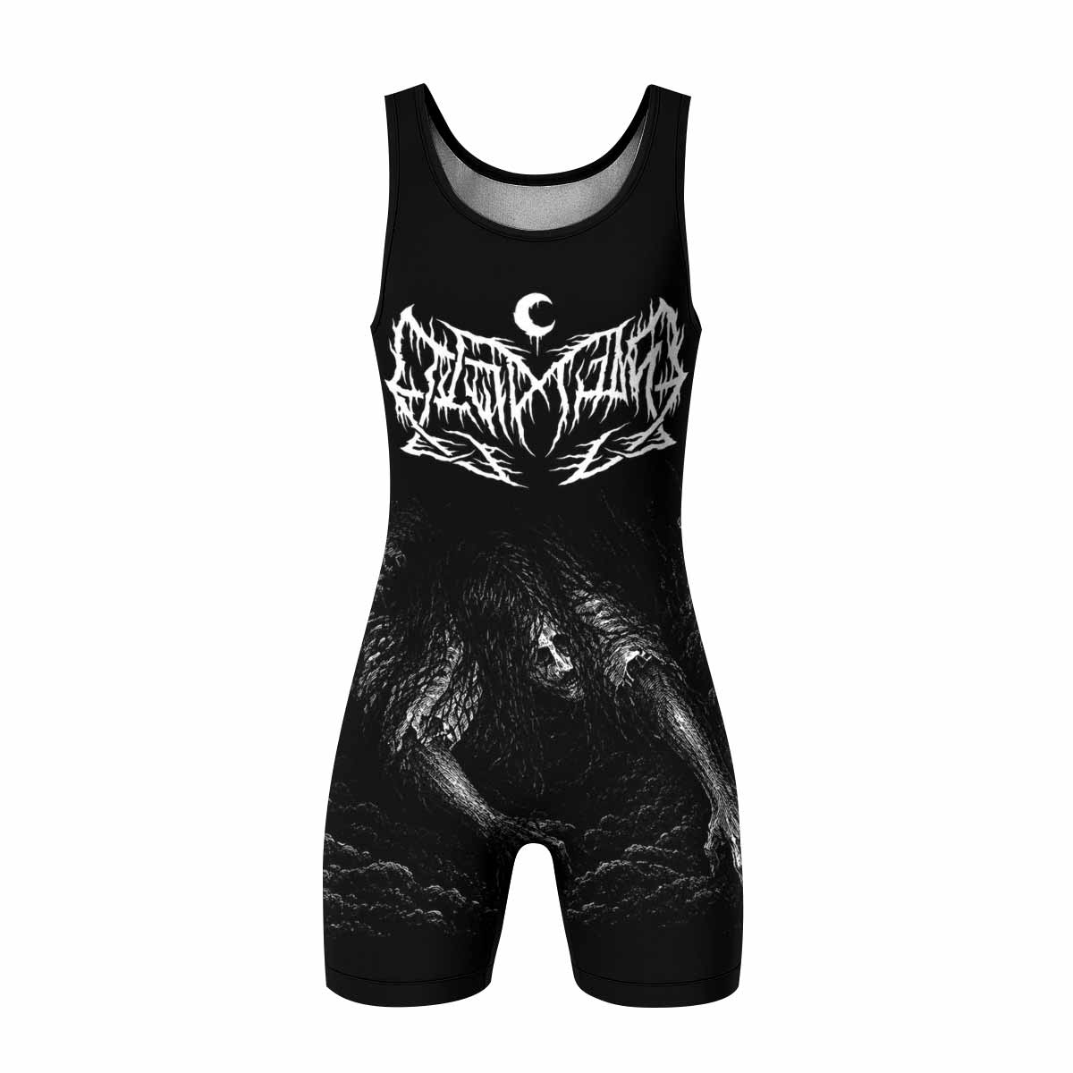 Leviathan Fucking Your Ghost In Chains of Ice Wrestling Singlet - front view mockup