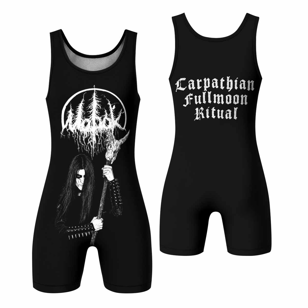 Morok Carpathian Fullmoon Ritual Wrestling Singlet - front and back view