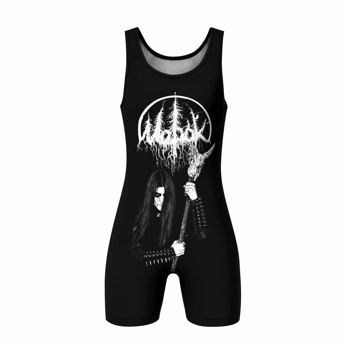 Morok Carpathian Fullmoon Ritual Wrestling Singlet - front view mockup