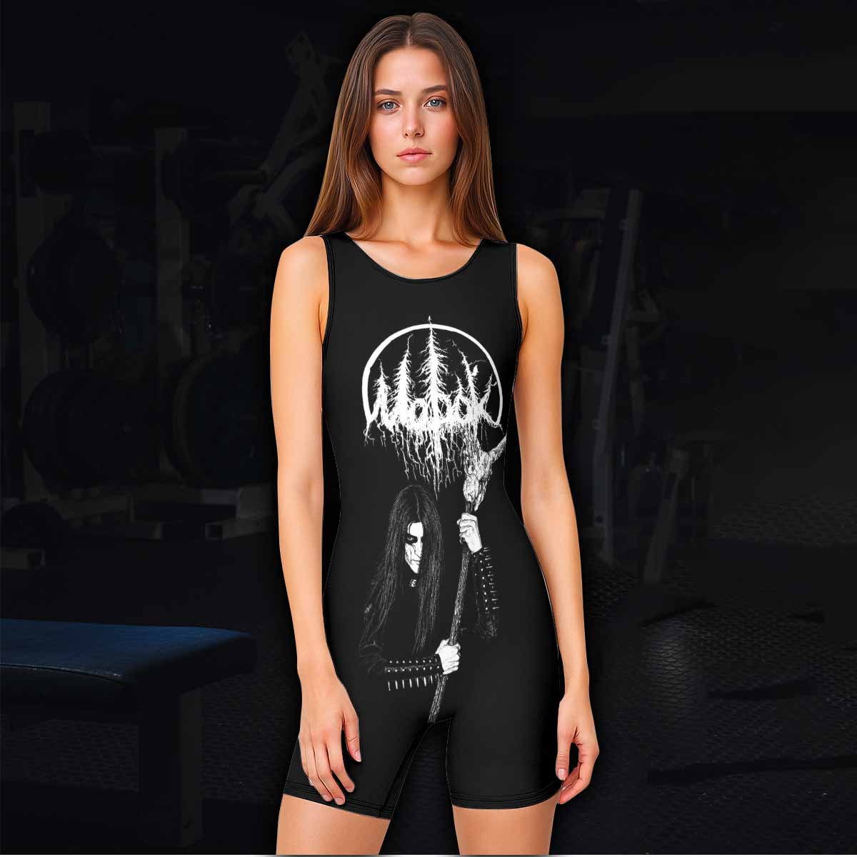 Morok Carpathian Fullmoon Ritual Wrestling Singlet - women's lifestyle view