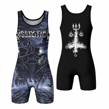 Dissection The Somberlain Wrestling Singlet - front and back view