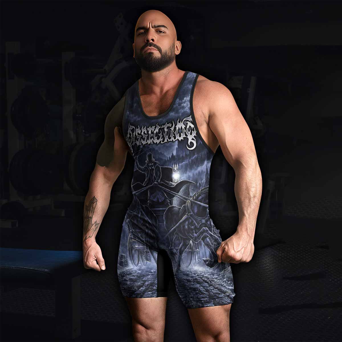 Dissection The Somberlain Wrestling Singlet - men's lifestyle view