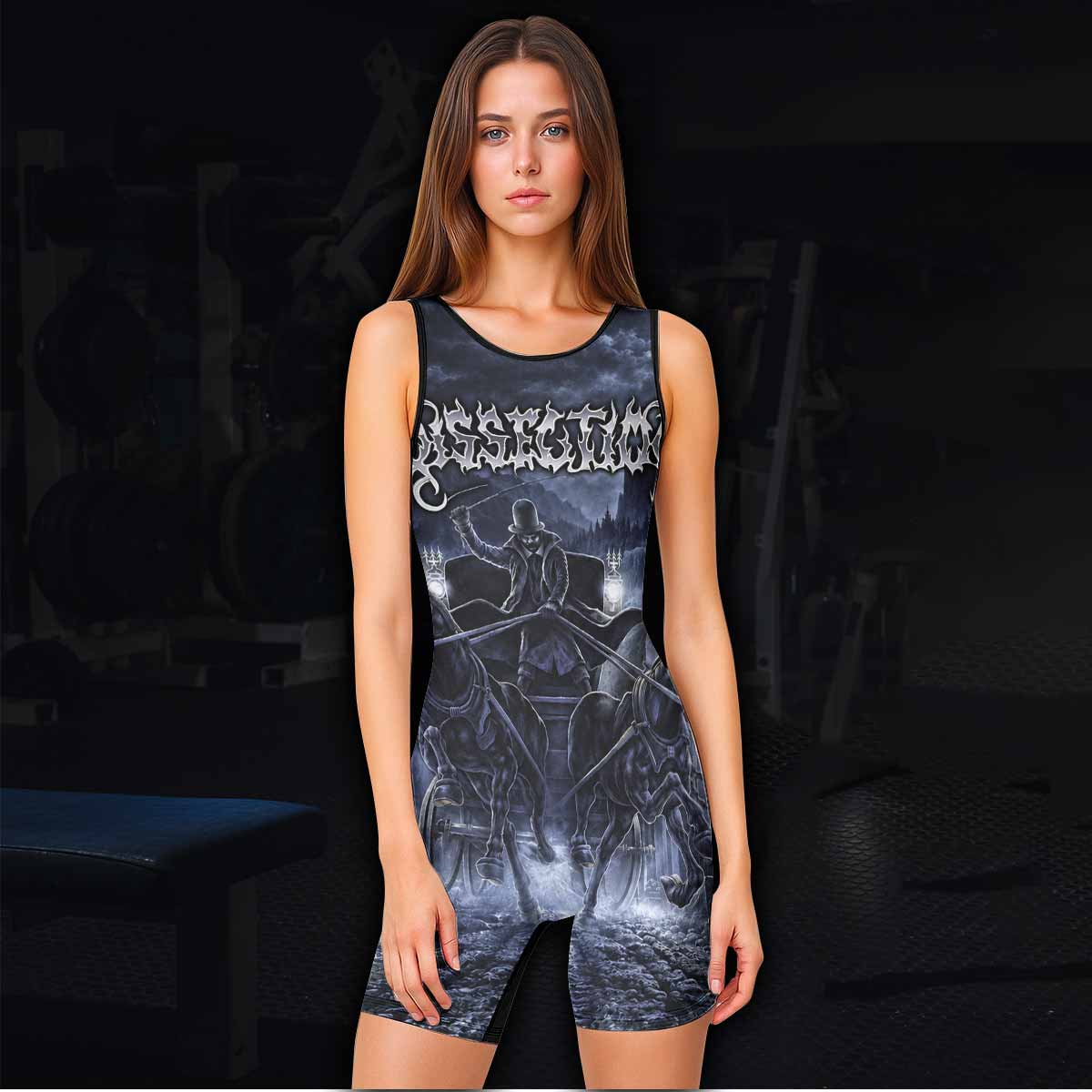 Dissection The Somberlain Wrestling Singlet - women's lifestyle view