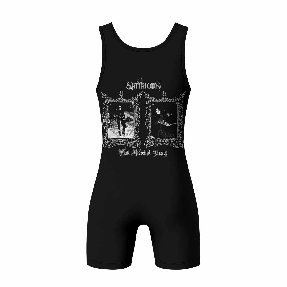 Satyricon Dark Medieval Times Wrestling Singlet - back view mockup
