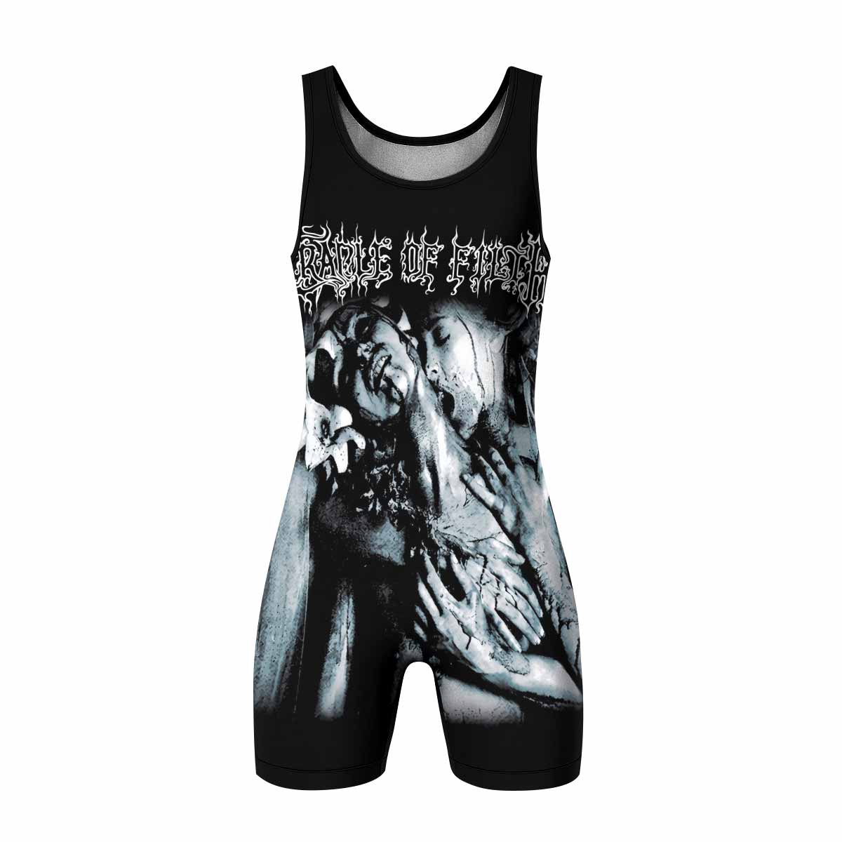 Cradle of Filth The Principle of Evil Made Flesh Wrestling Singlet - front view mockup