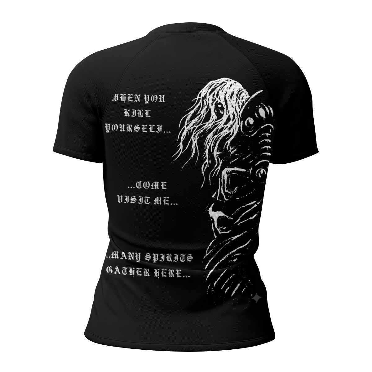 Leviathan Fucking Your Ghost In Chains of Ice Women's Rash Guard Short Sleeve - back view mockup
