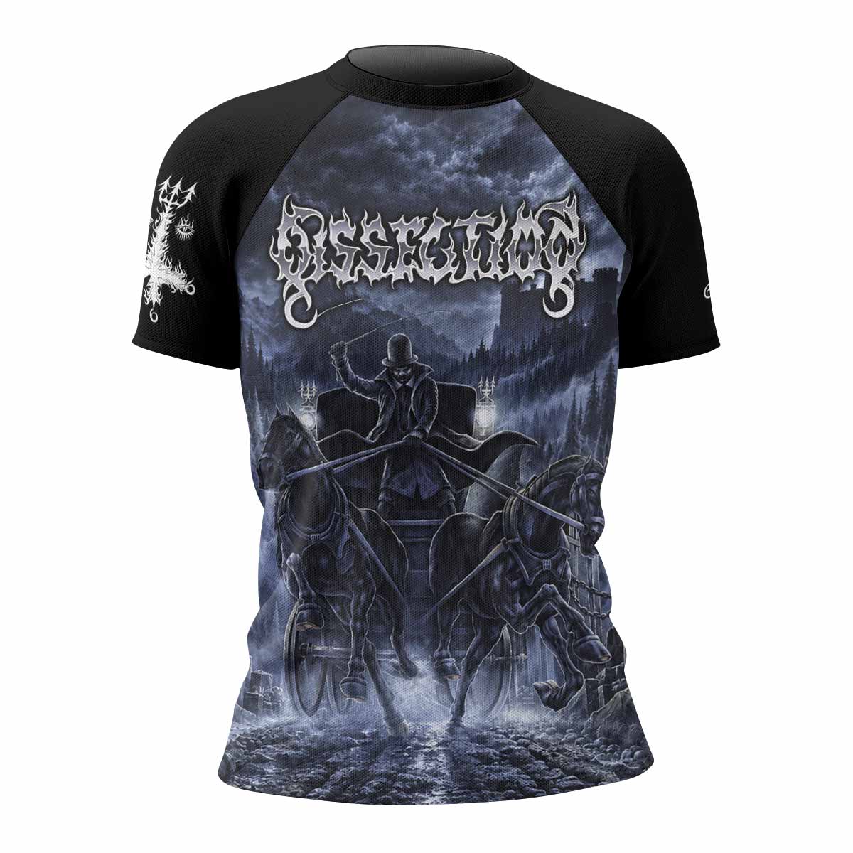 Dissection The Somberlain Women's Rash Guard Short Sleeve - front view mockup