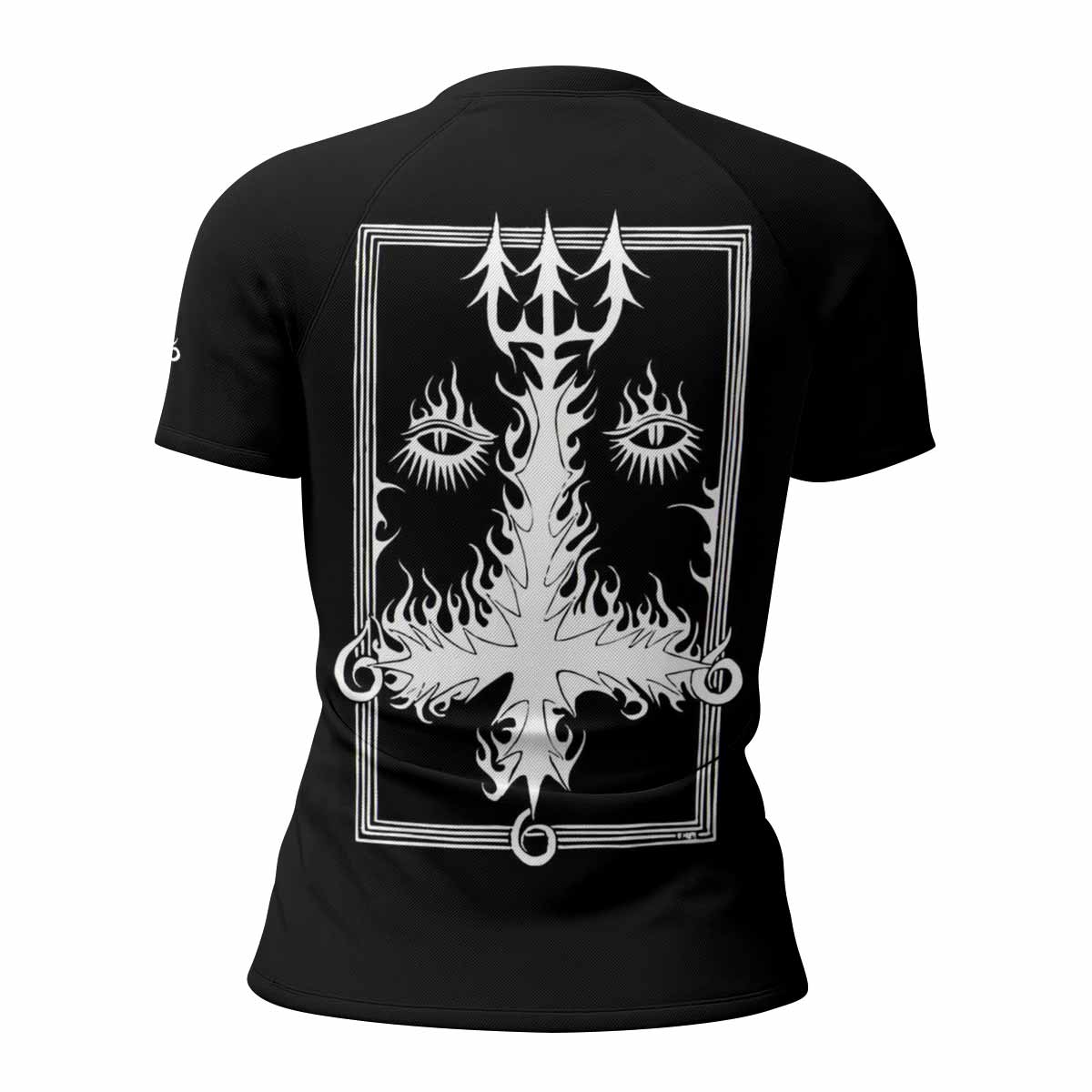 Dissection The Somberlain Women's Rash Guard Short Sleeve - back view mockup
