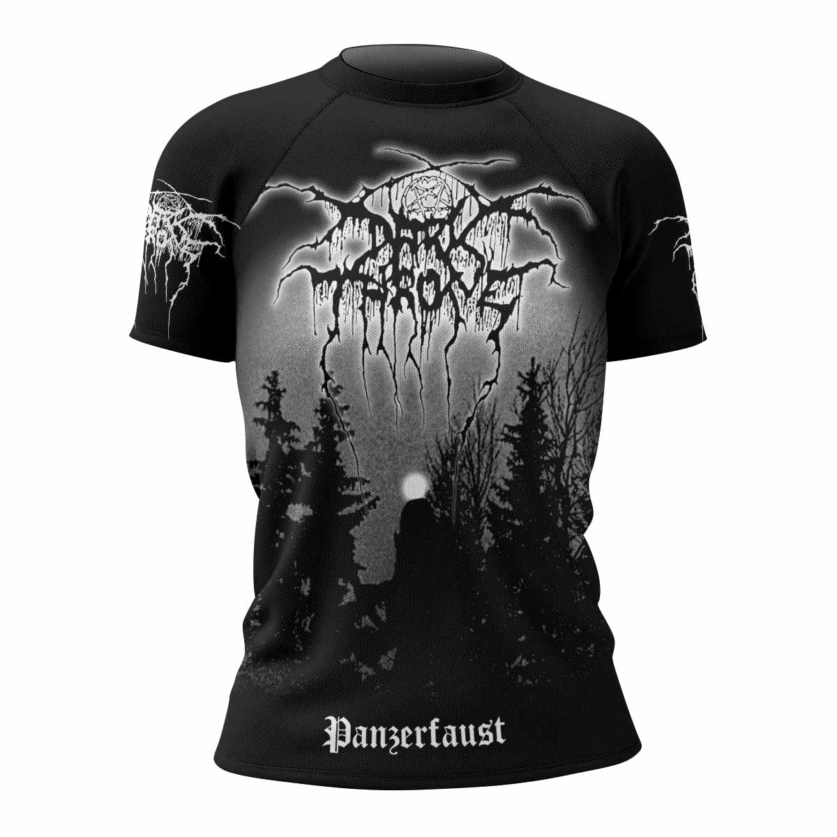 Darkthrone Panzerfaust Women's Rash Guard Short Sleeve - front view mockup
