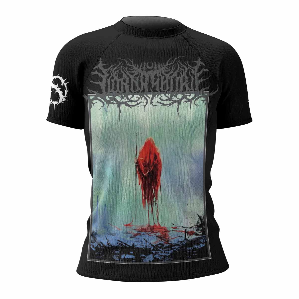 Lorna Shore And I Return To Nothingness Women's Rash Guard Short Sleeve - front view mockup