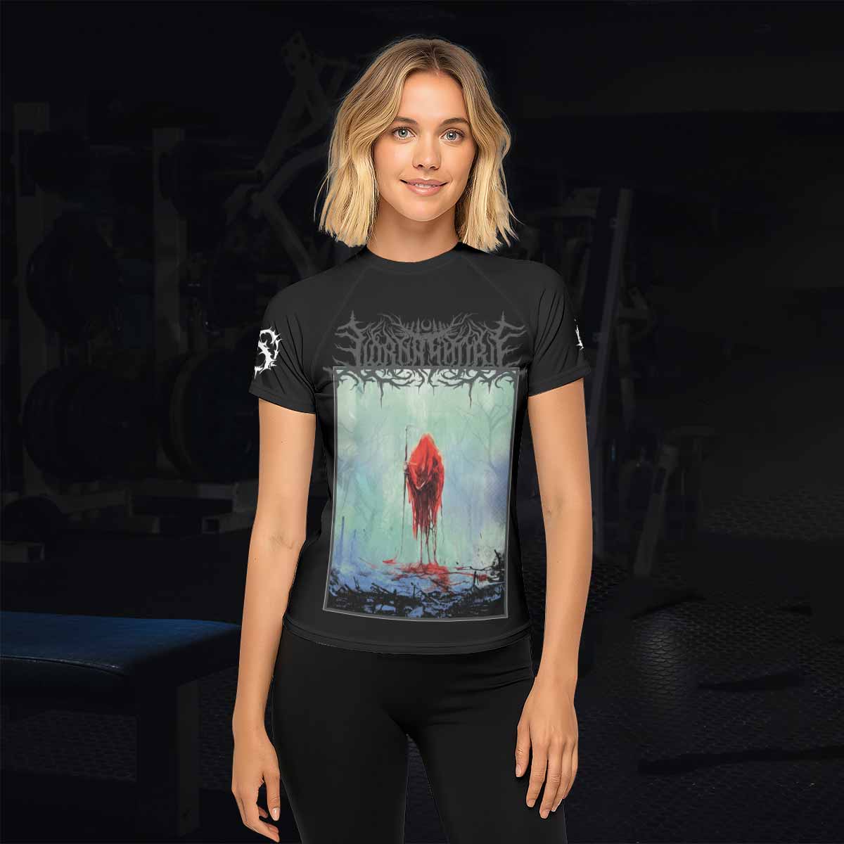 Lorna Shore And I Return To Nothingness Women's Rash Guard Short Sleeve - lifestyle view