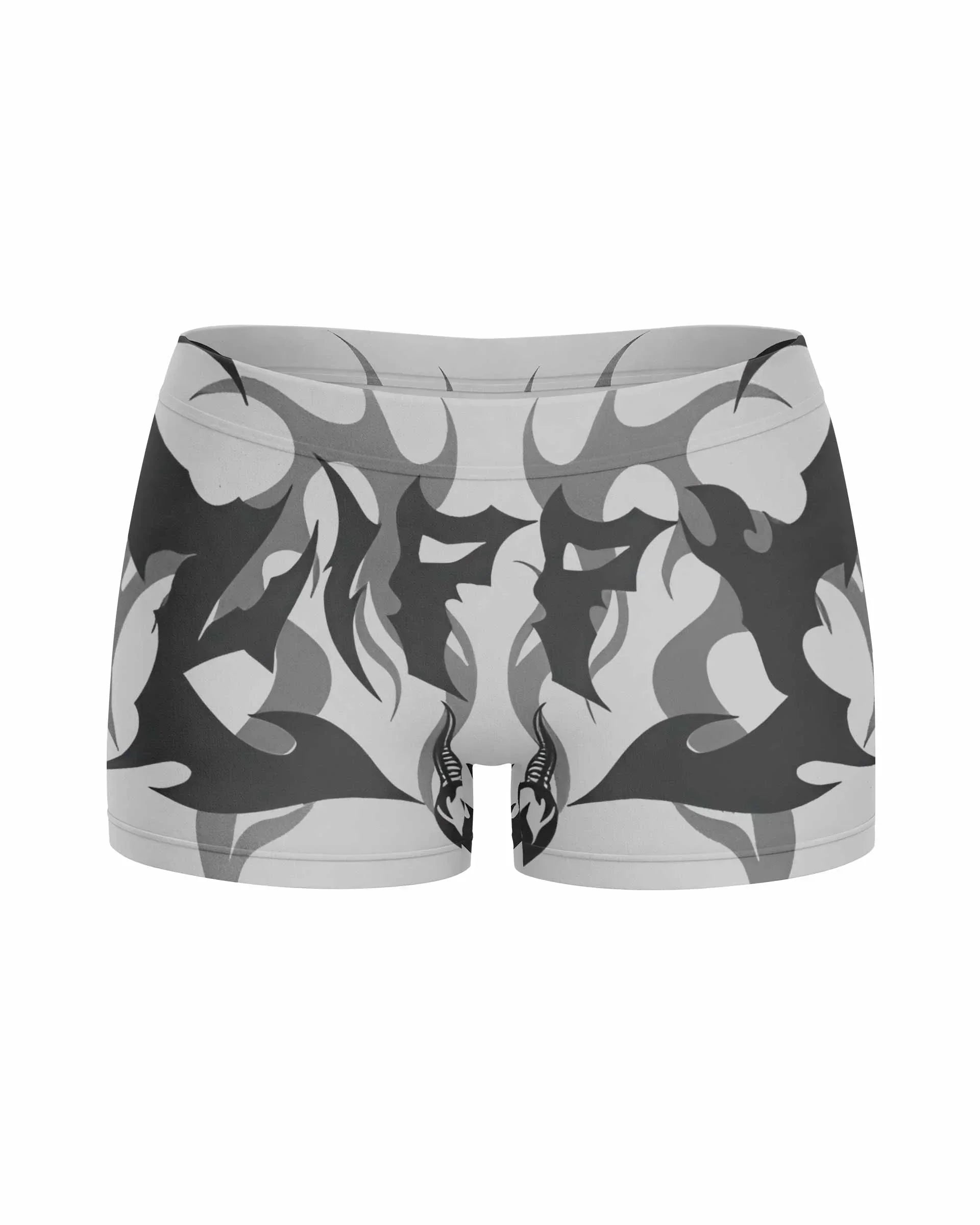 The Forsaken Beast Women's Yoga Shorts - front view mockup