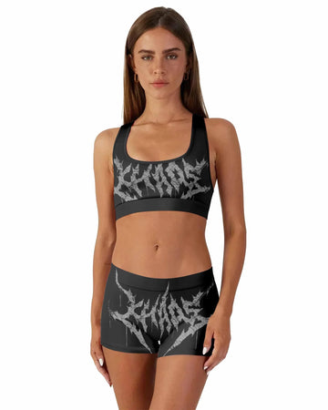 Against All Gods Women's Workout Set - front lifestyle view
