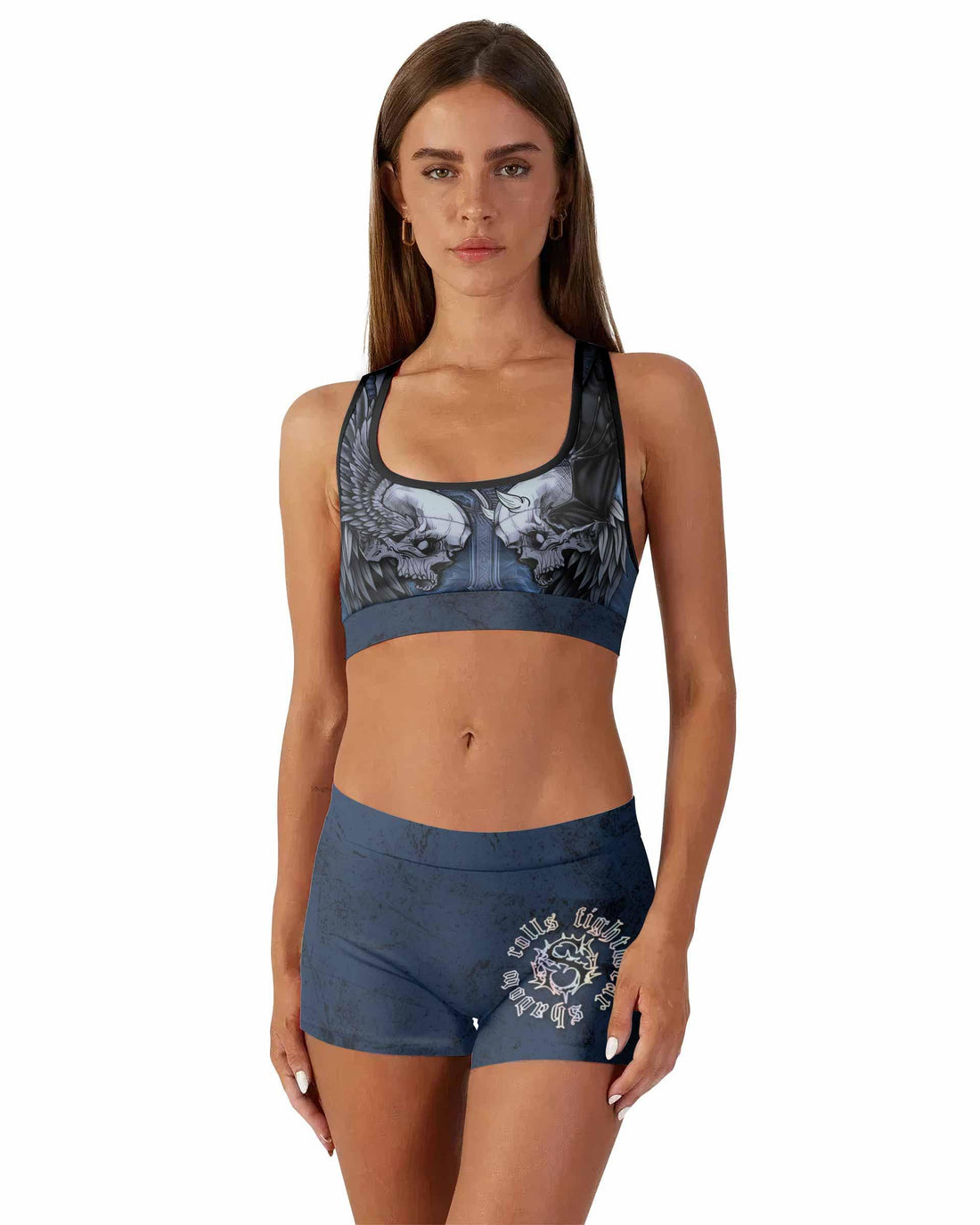 Duality of Souls Women's Workout Set - front lifestyle view
