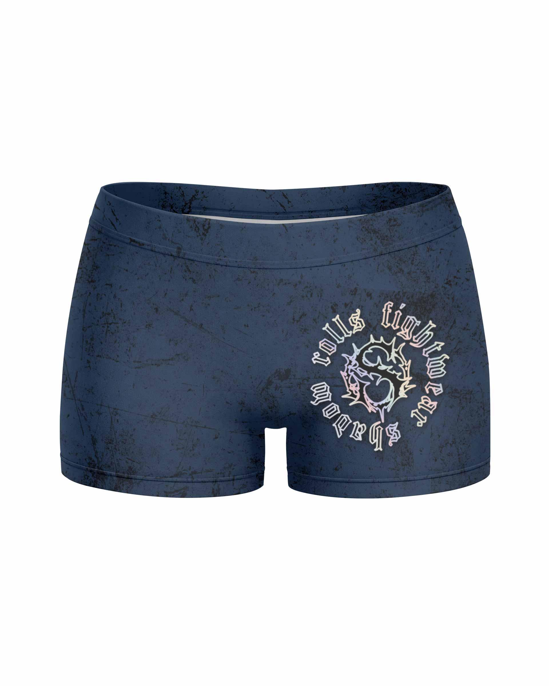 Duality of Souls Women's Yoga Shorts - front view mockup