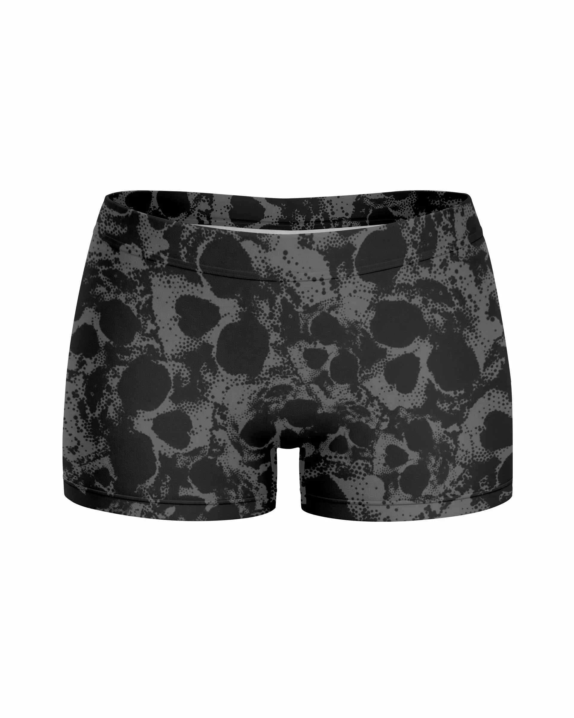 Pierced by Shadows Women's Yoga Shorts - front view mockup