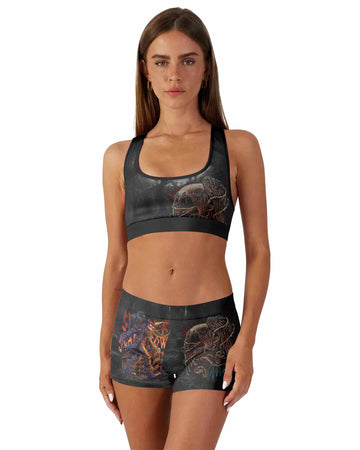 Scarecrow Prophecy Women's Workout Set - front lifestyle view