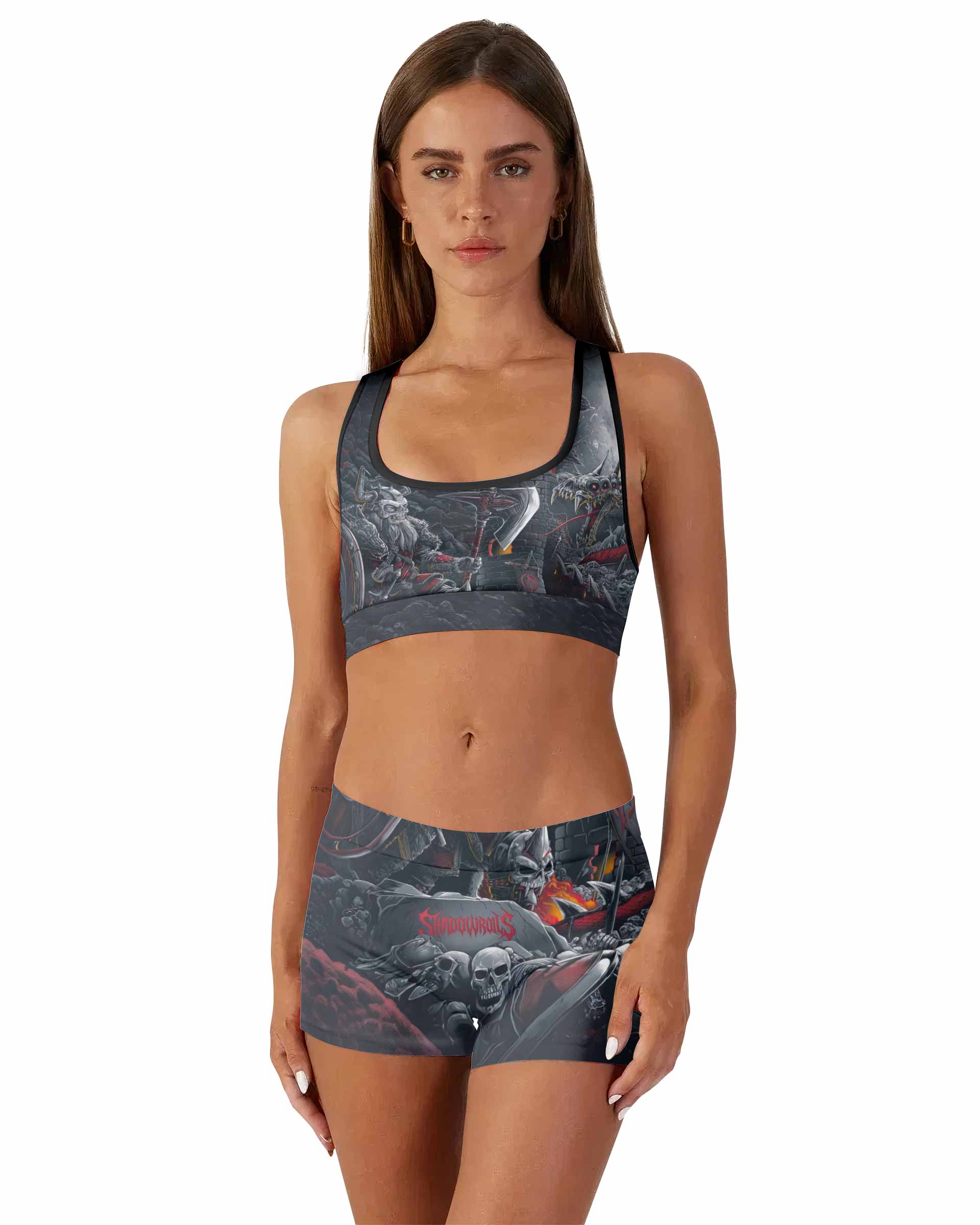 Wrath of the Undying Women's Workout Set - front lifestyle view