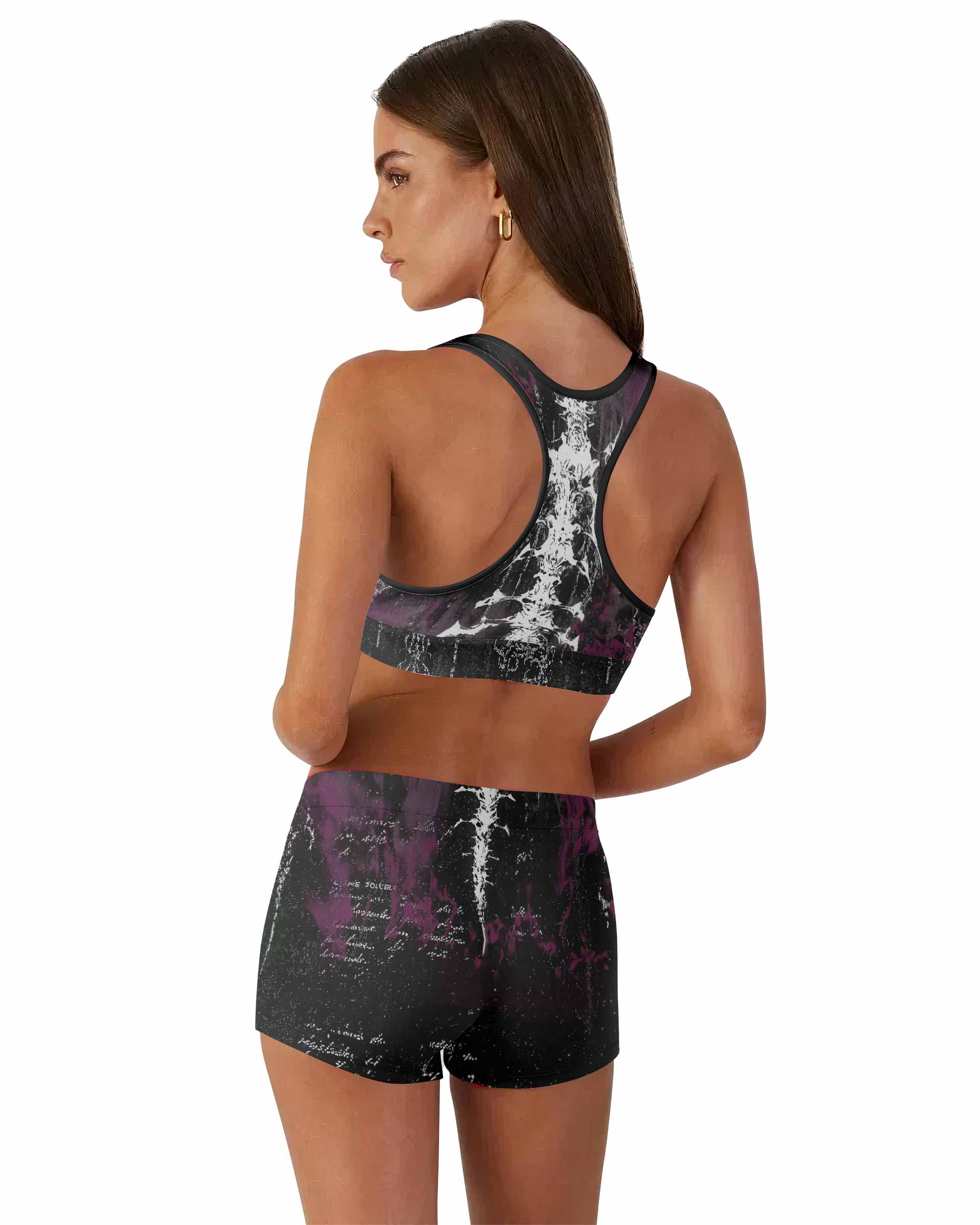 Hellborn Wrath Women's Workout Set - back lifestyle view