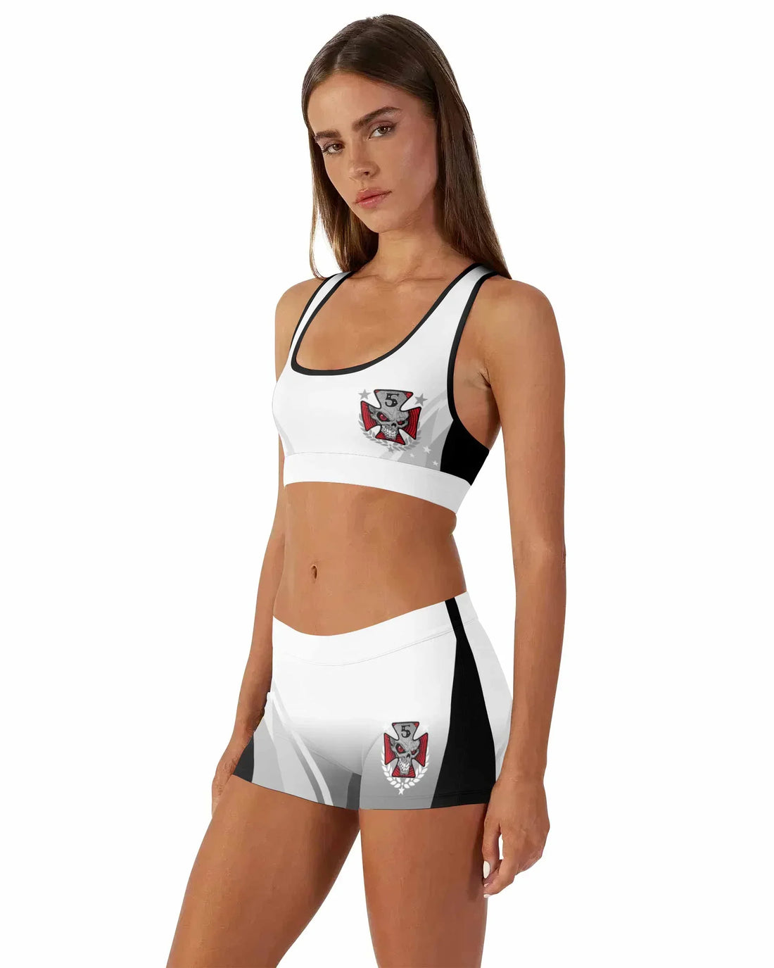 Death Punch Women's Workout Set - front lifestyle view