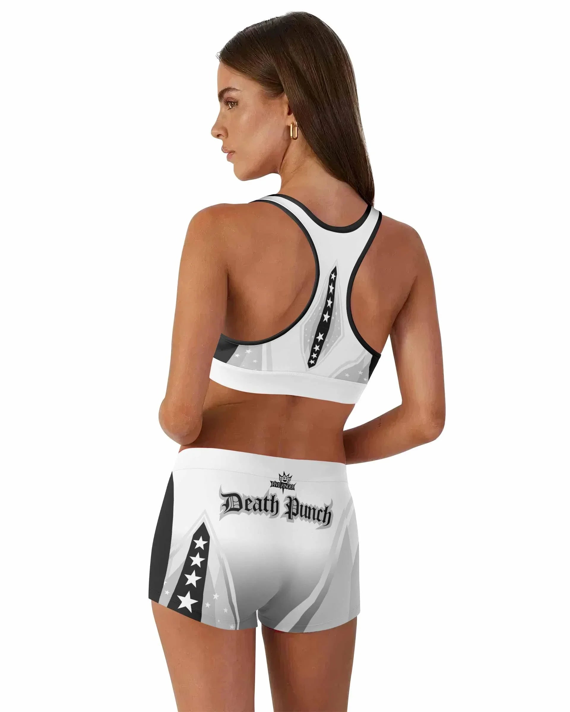 Death Punch Women's Workout Set - back lifestyle view