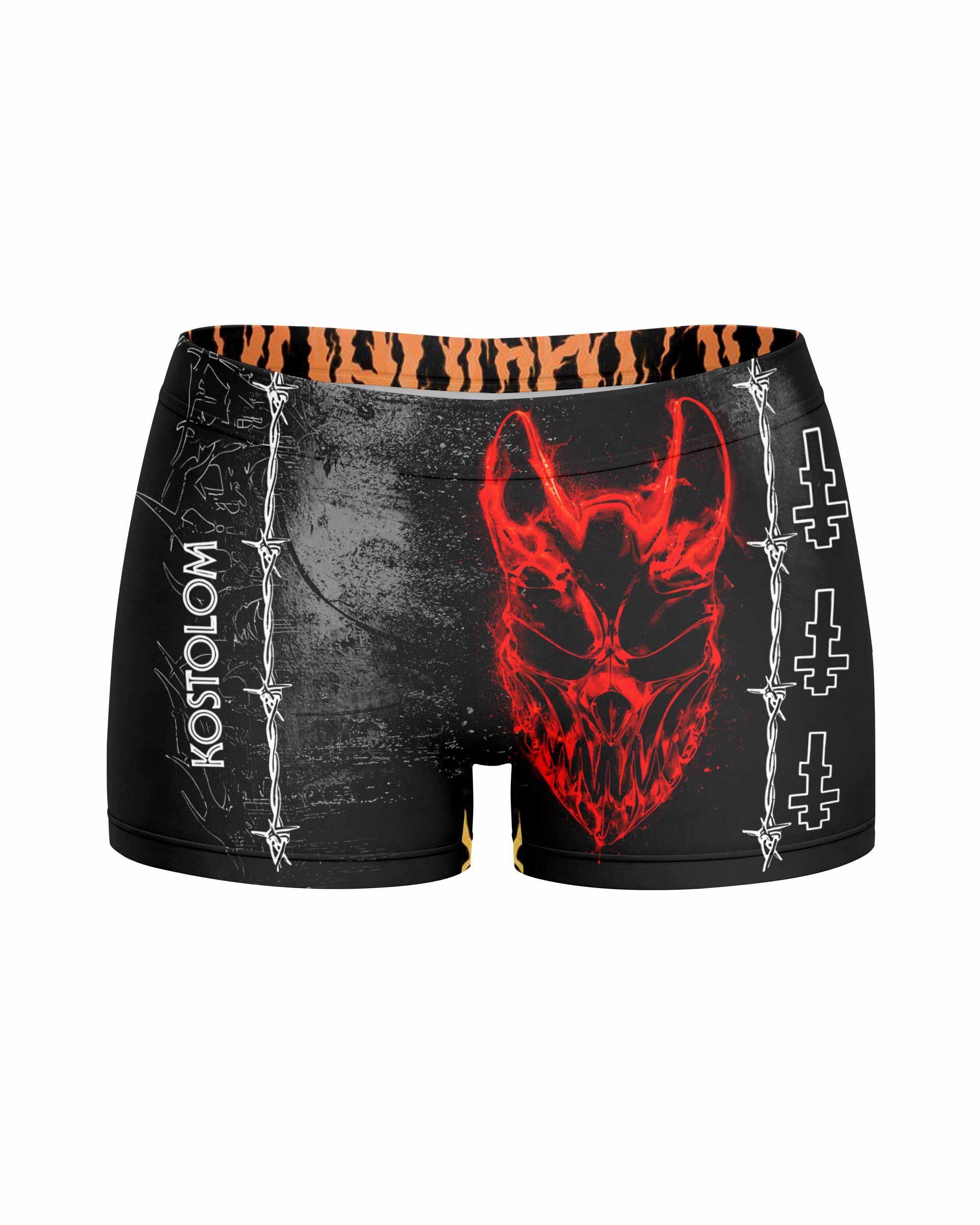 Kostolom Women's Yoga Shorts - front view mockup