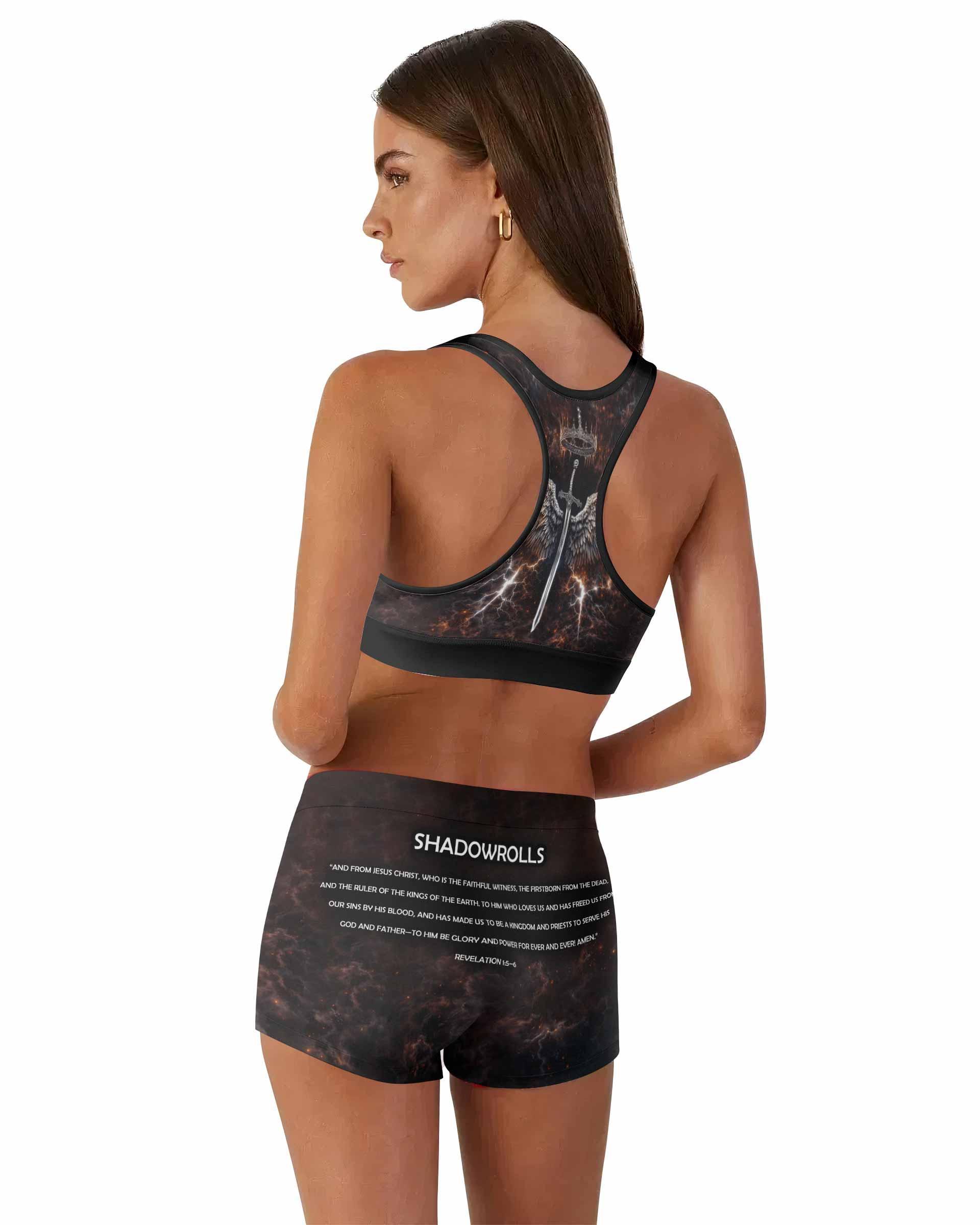 Christ is King Women's Workout Set - back lifestyle view