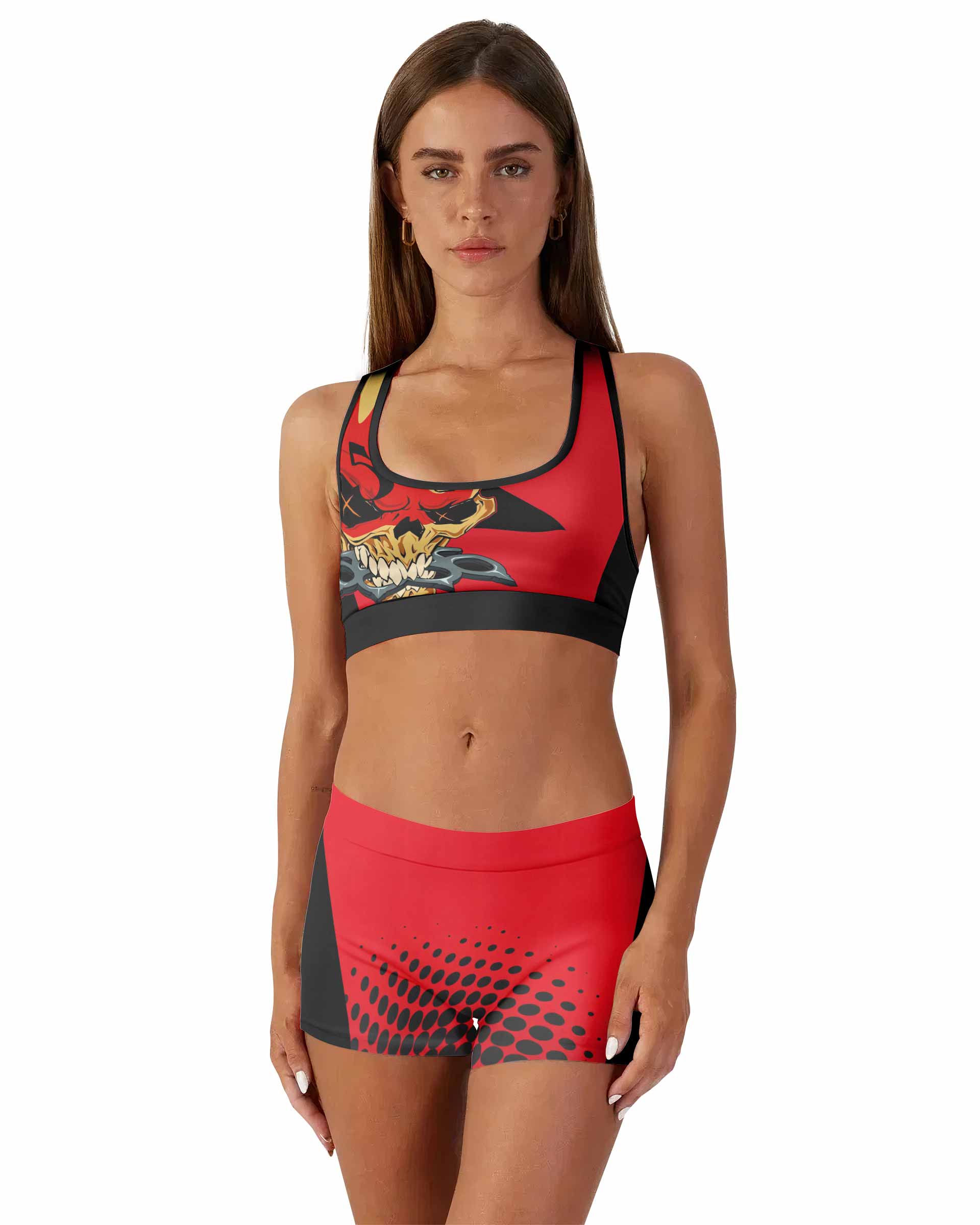 Five Finger Death Punch 5FDP Women's Workout Set - front lifestyle view