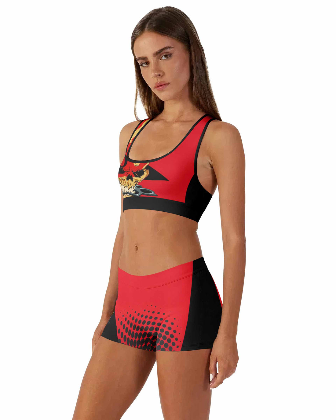 Five Finger Death Punch 5FDP Women's Workout Set - front lifestyle view