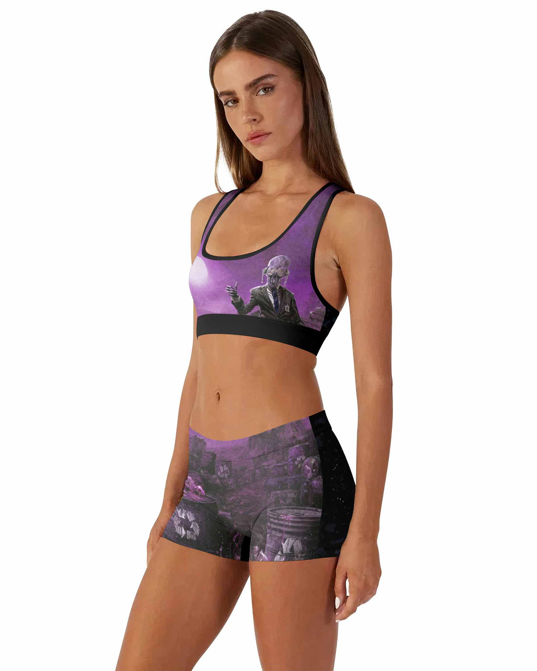 Megadeth Toxic Messiah Women's Workout Set - front lifestyle view