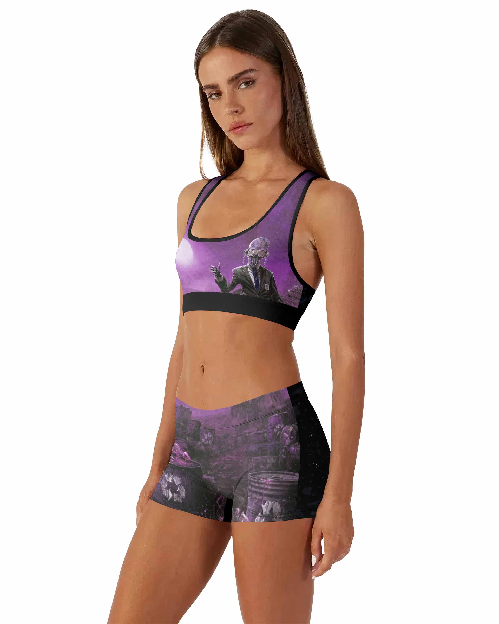 Megadeth Toxic Messiah Women's Workout Set - side lifestyle view