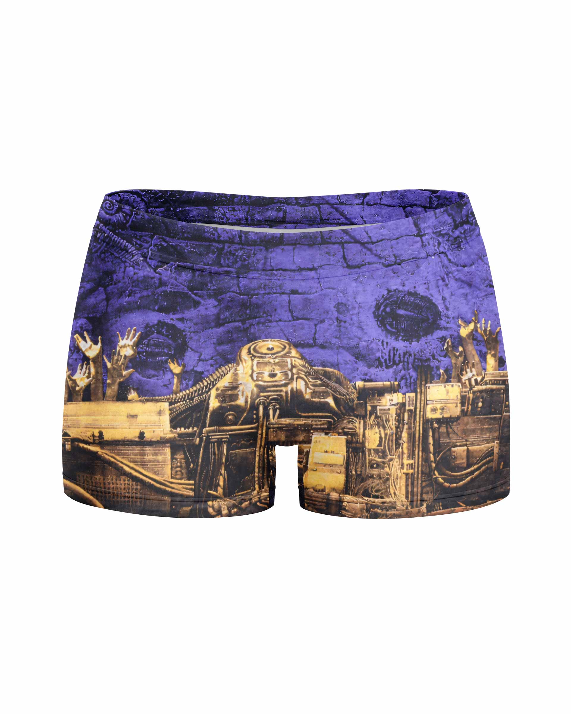 Sepultura Chaos A.D 90s Women's Yoga Shorts - front view mockup