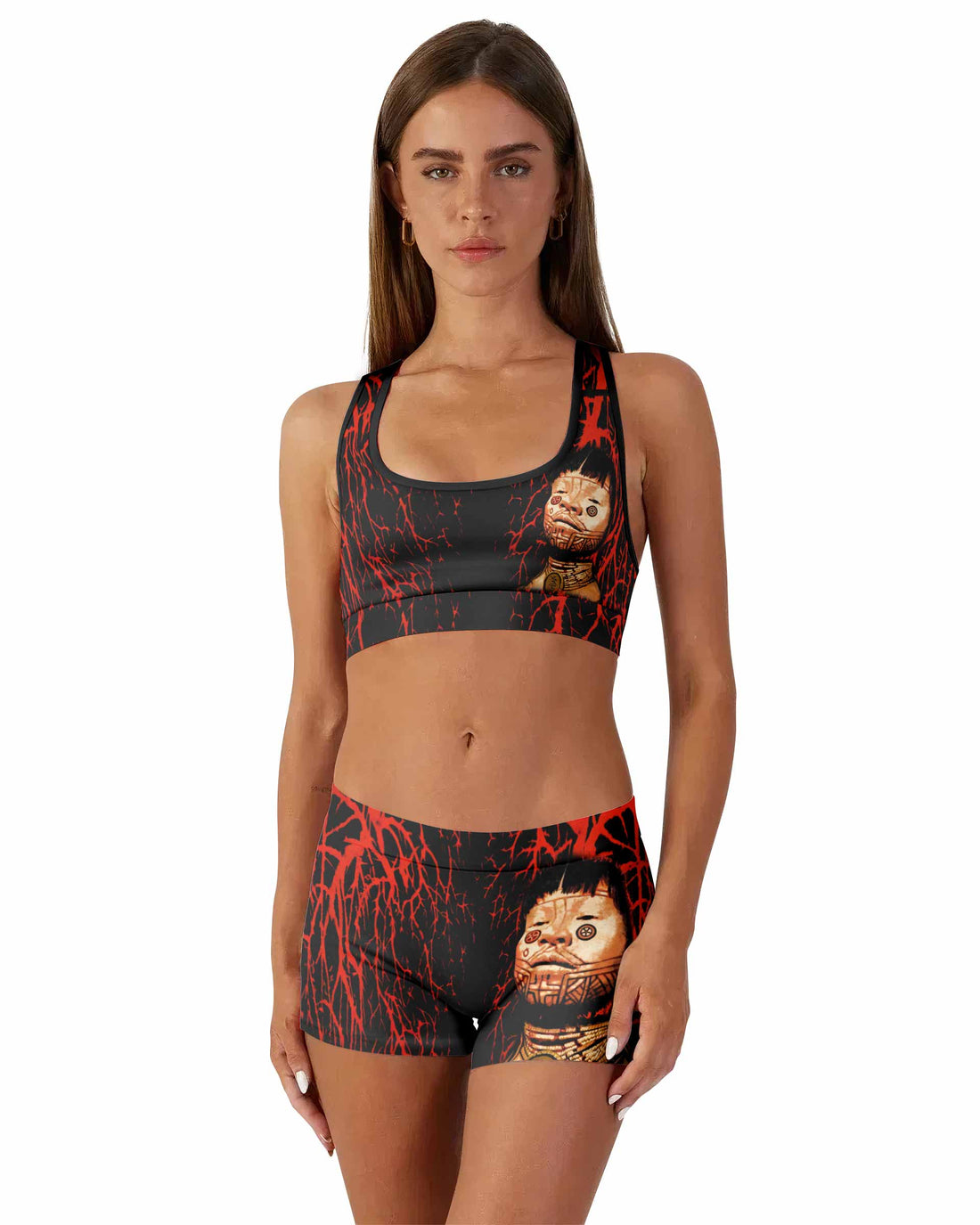 Sepultura Roots Women's Workout Set - front lifestyle view