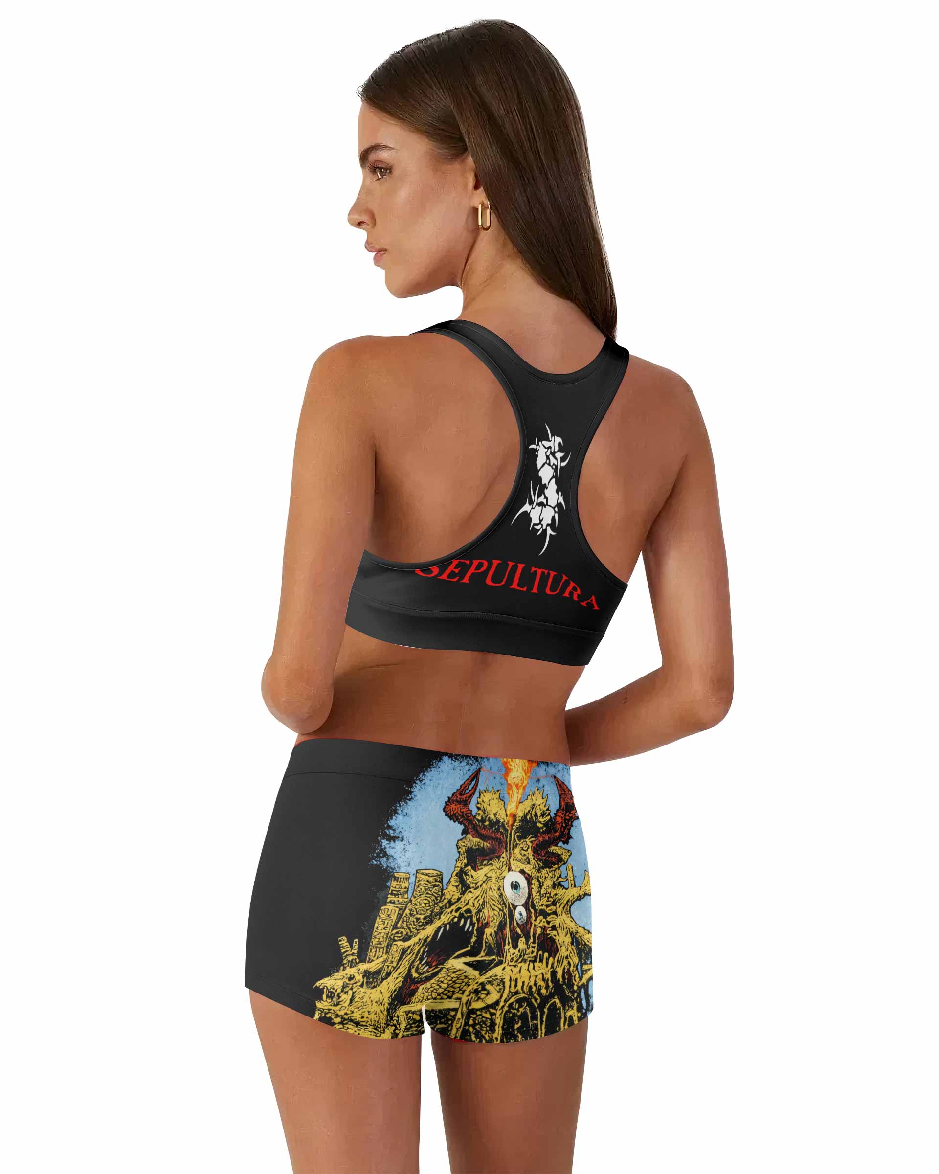 Sepultura Arise Women's Workout Set - back lifestyle view