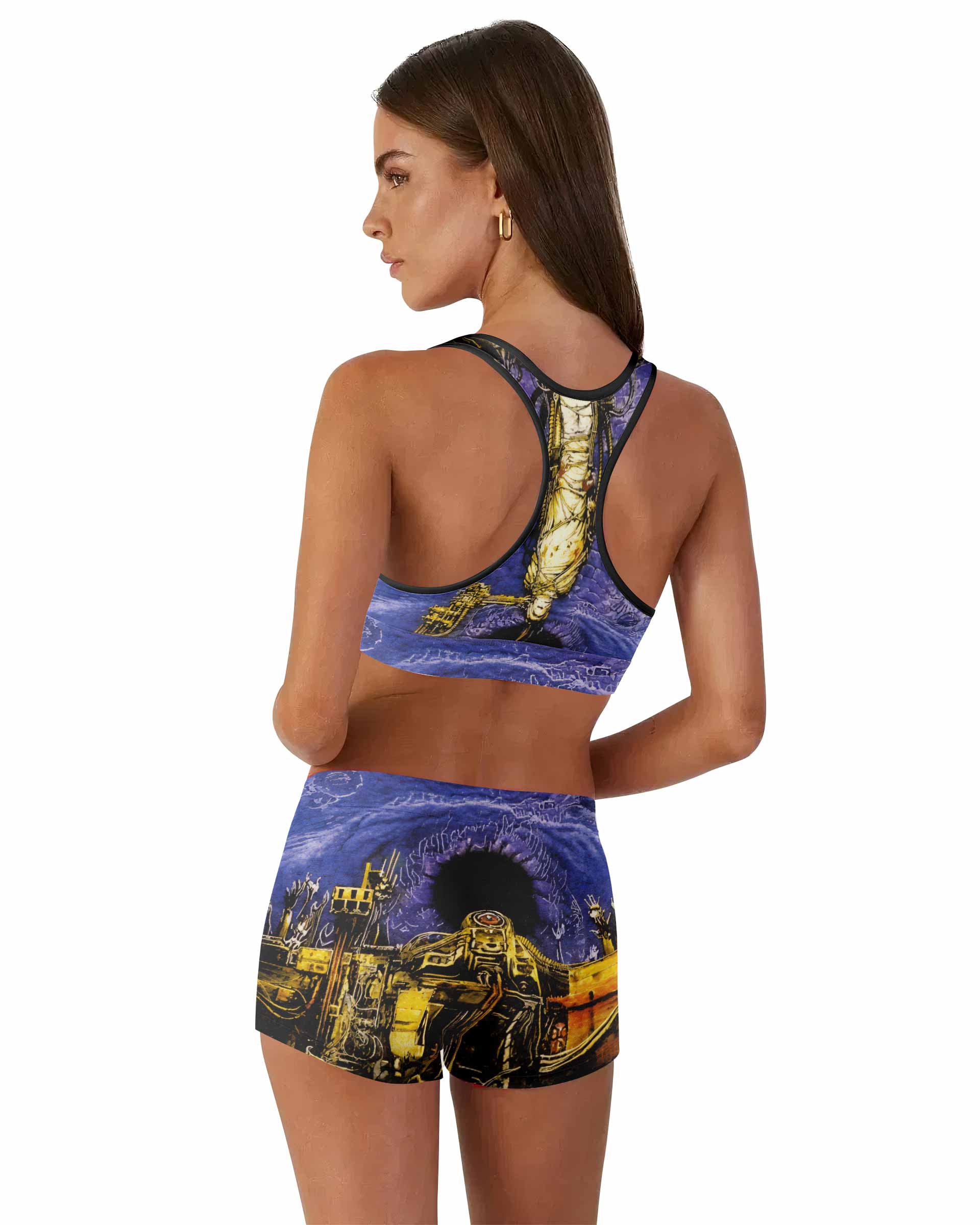 Sepultura Chaos A.D Women's Workout Set - back lifestyle view