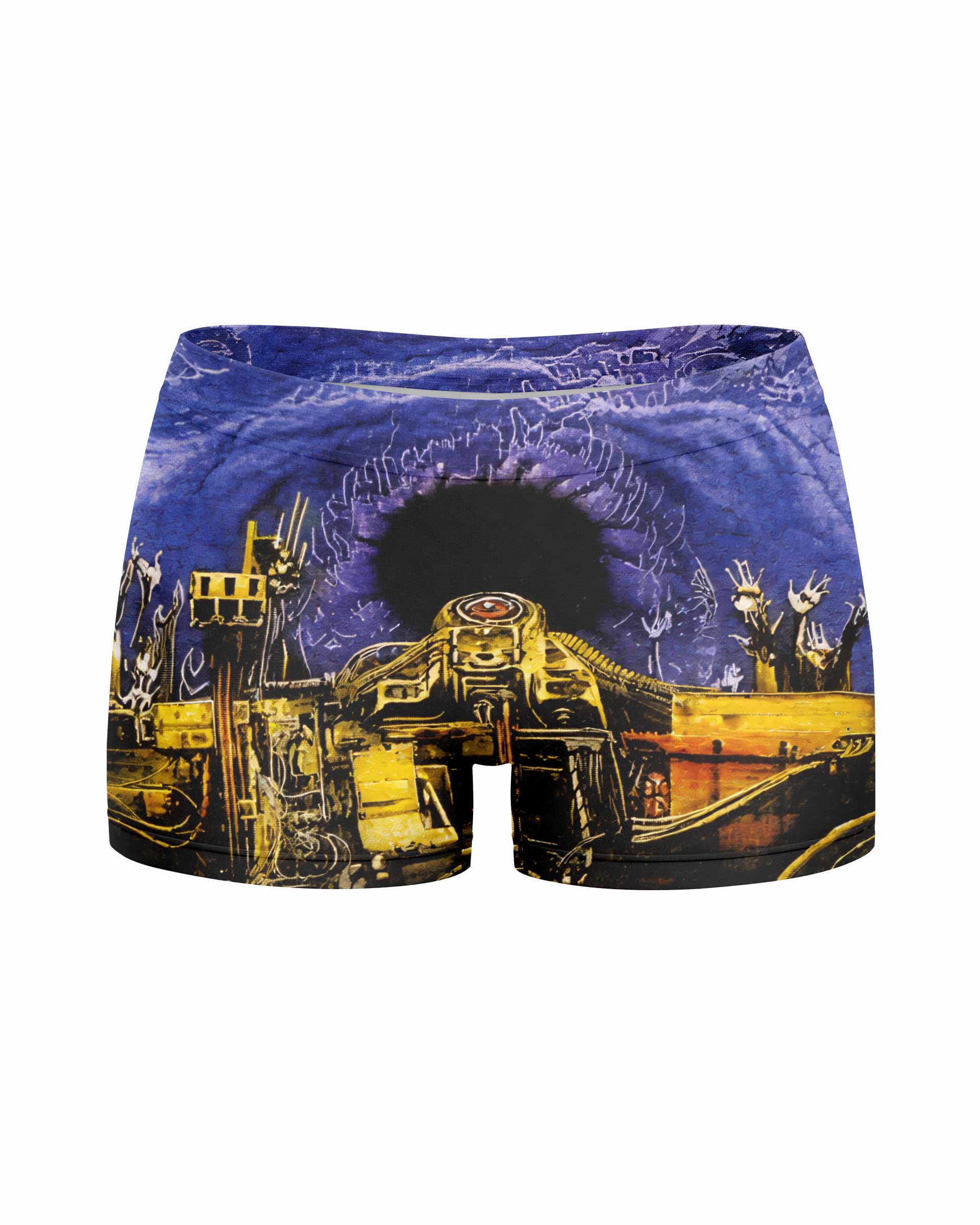 Sepultura Chaos A.D Women's Yoga Shorts - front view mockup
