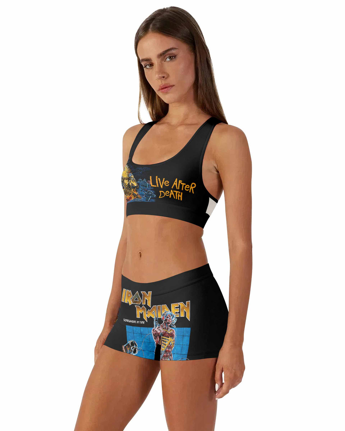 Iron Maiden Live After Death Women's Workout Set - front lifestyle view