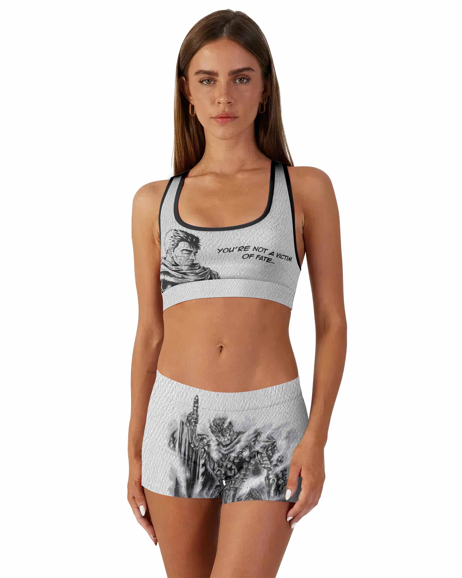 Berserk Metal Guts Women's Workout Set - front lifestyle view