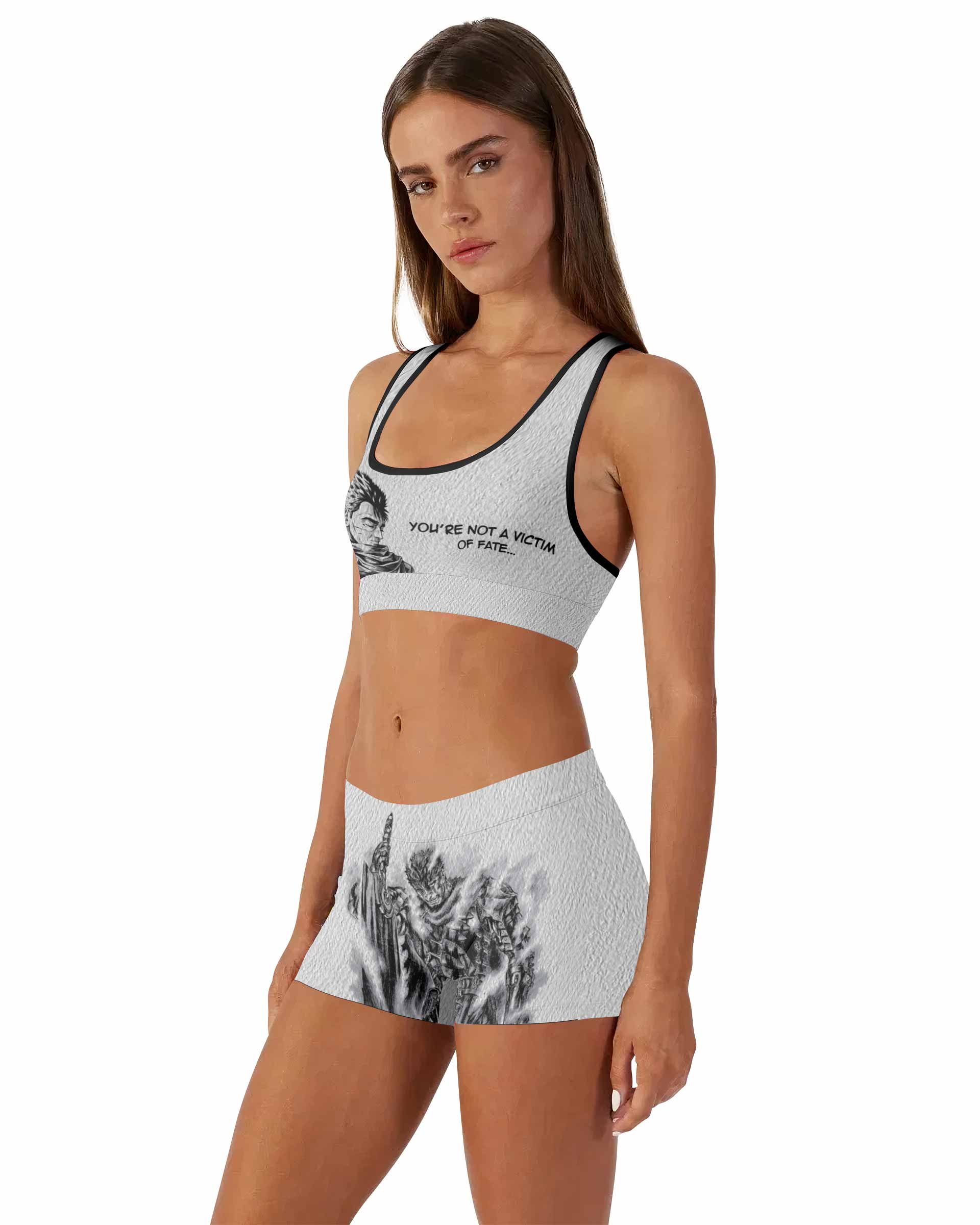 Berserk Metal Guts Women's Workout Set - side lifestyle view