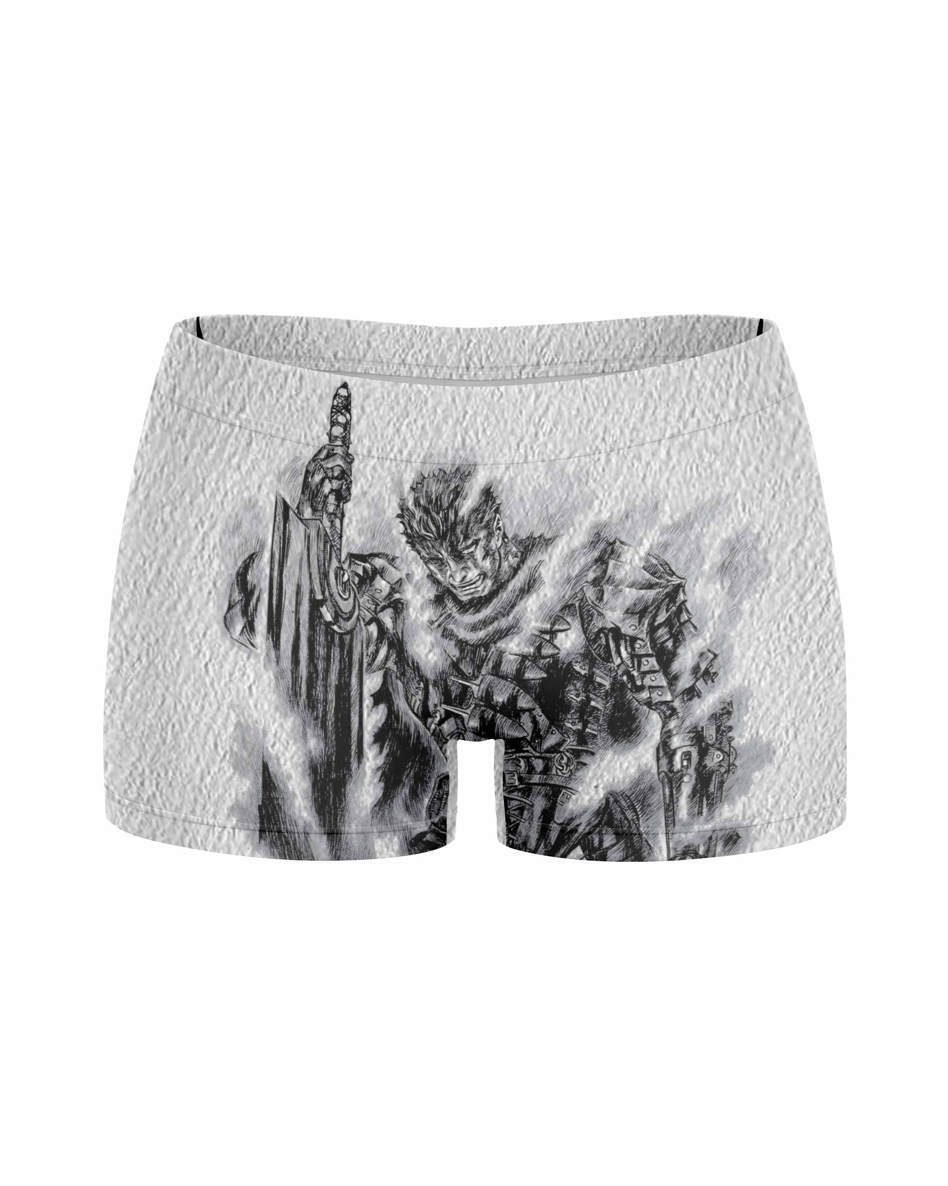 Berserk Metal Guts Women's Yoga Shorts - front view mockup