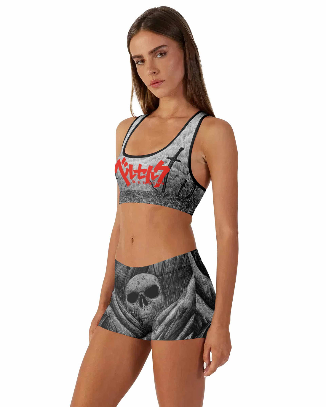 Berserk Eclipse Women's Workout Set - front lifestyle view