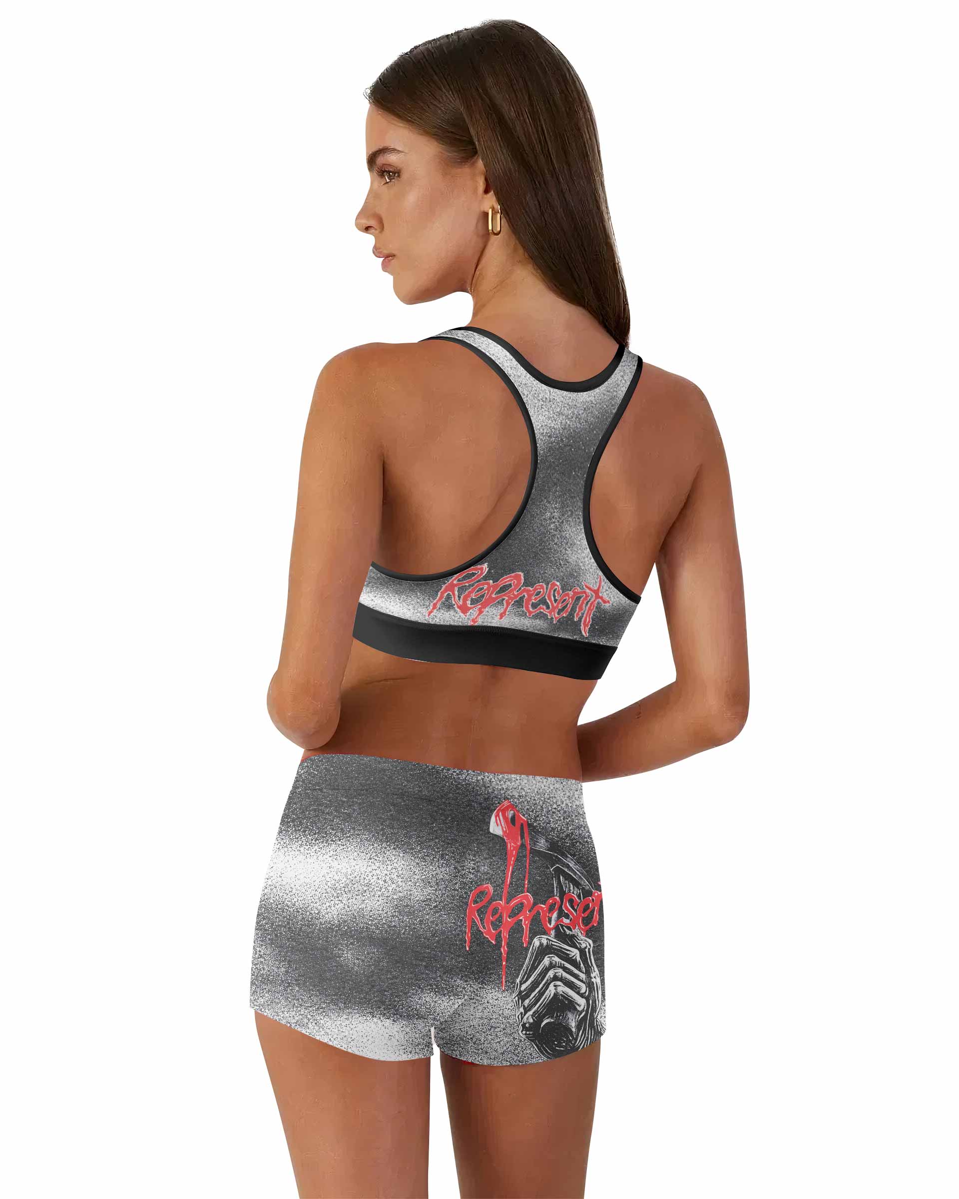 Iron Maiden Killers Women's Workout Set - back lifestyle view