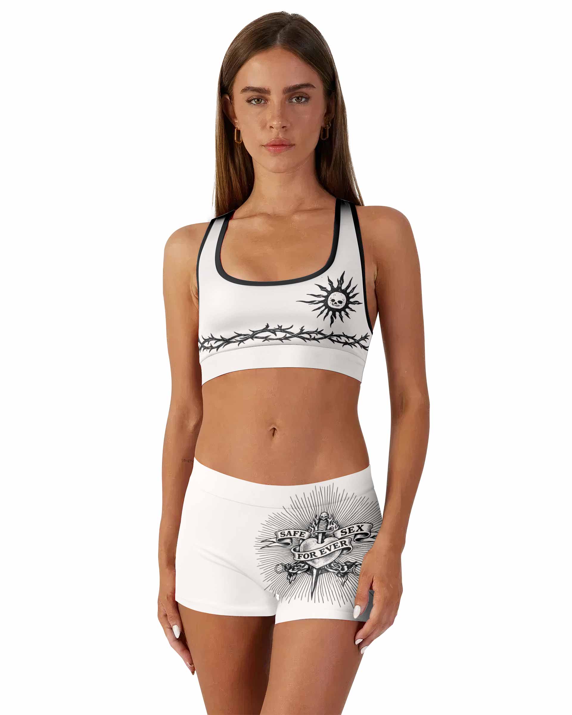 Dragon Tattoo Women's Workout Set - front lifestyle view
