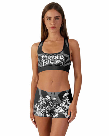 Morbid Angel Abominations of Desolation Women's Workout Set - front lifestyle view